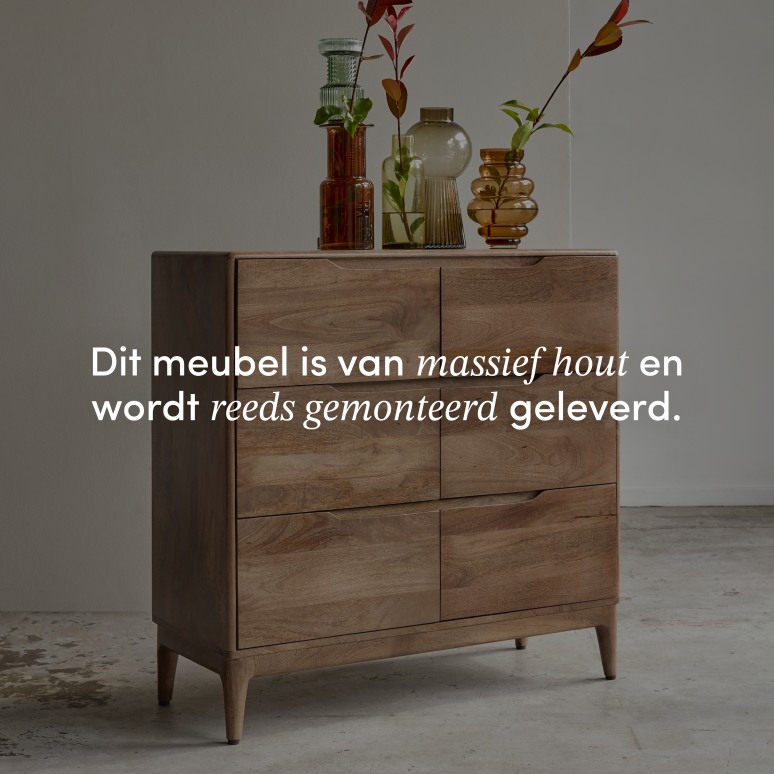 Gabrielle - Ladekast van massief mangohout