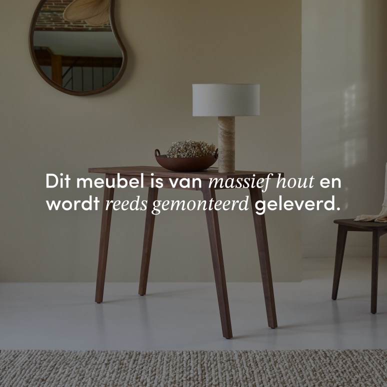 Esmée - Bijzettafel van massief notenhout