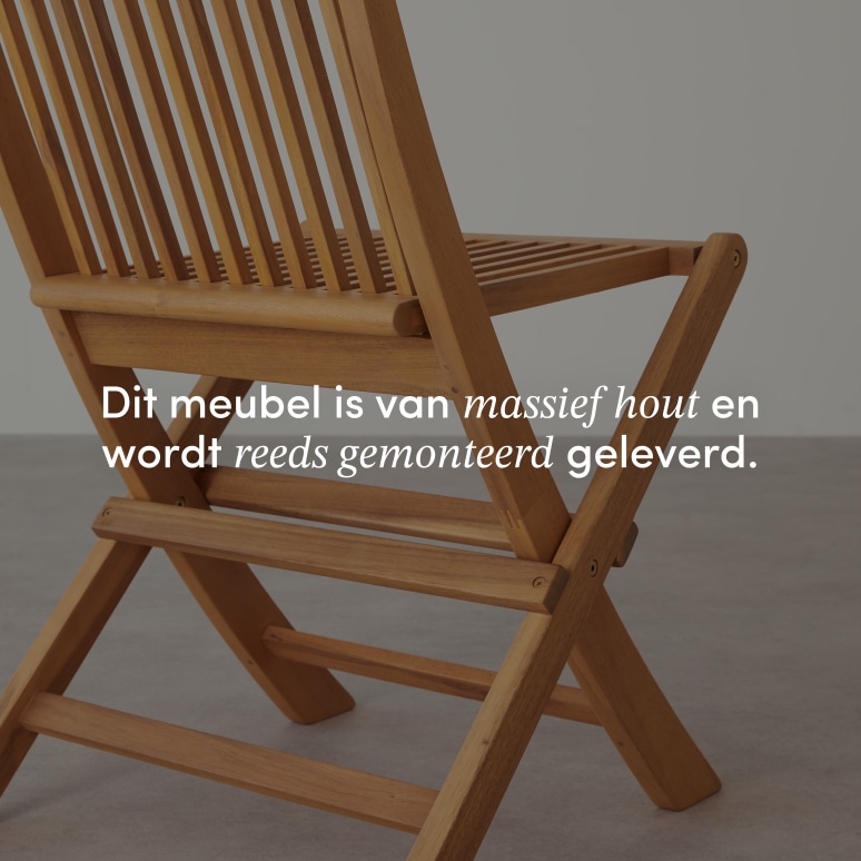 Capri - Tuinstoel van massief acaciahout