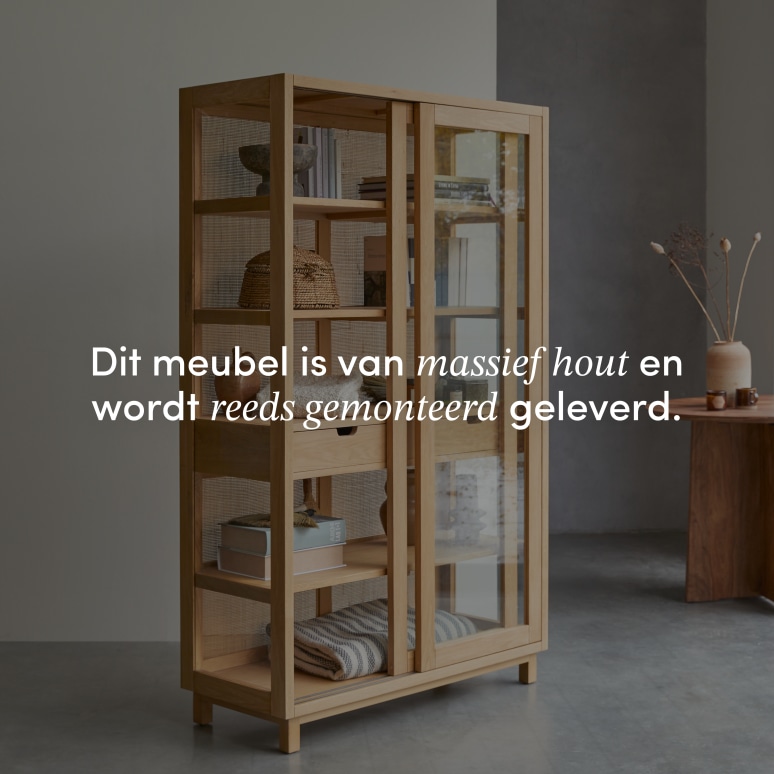 Adel - Massief eiken boekenkast