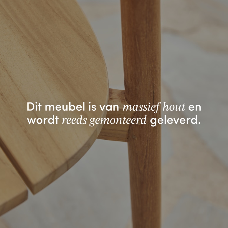 Francia - Tuinstoel van massief teakhout