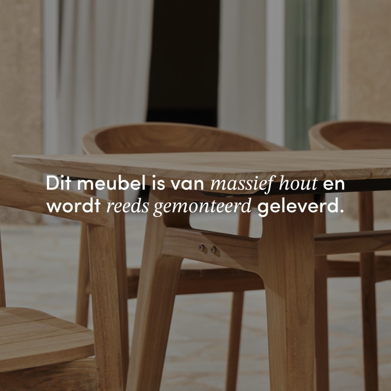 Antioni - Massief teakhouten tuintafel voor 8/10 personen