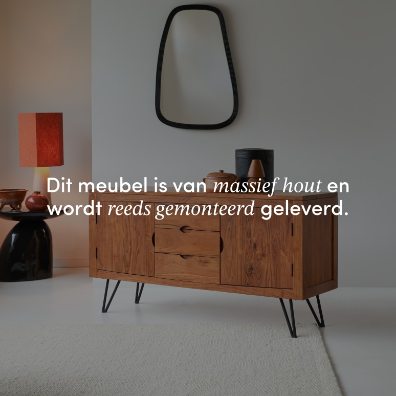 Bonnie - Massief acacia buffet 150 cm