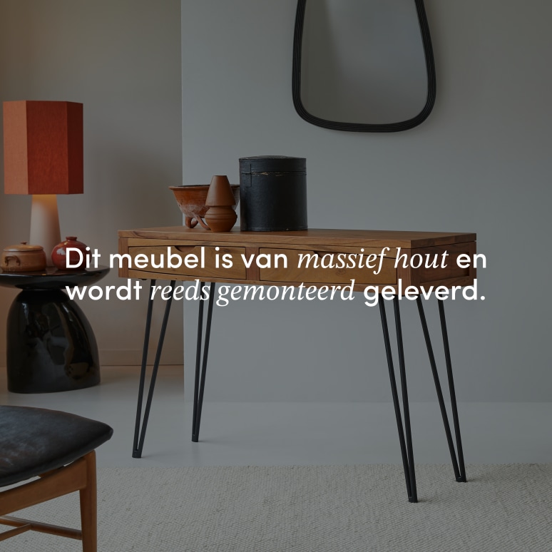 Bonnie - Massief acacia bijzettafel