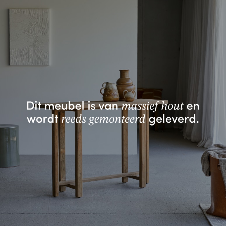 Antonia - Bijzettafel van gerecycled massief teakhout