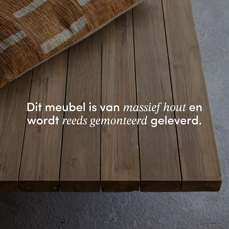 Joaquin - Bankje van gerecycled massief teak