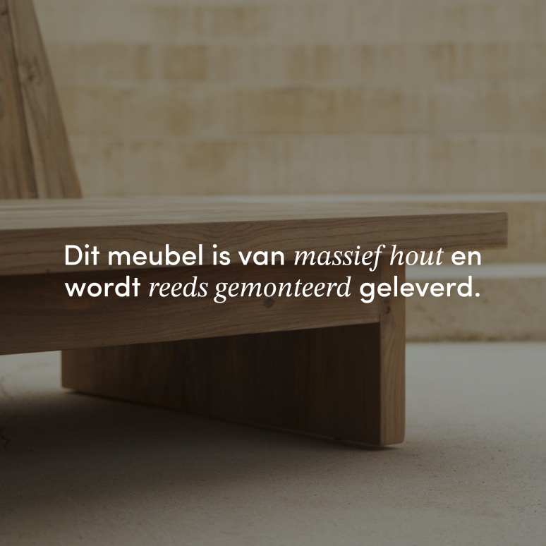 Joaquin - Tuinbank van gerecycled massief teak