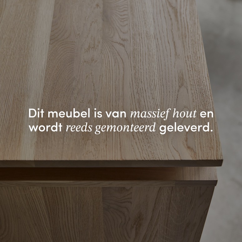 Bodi - Massief eikenhouten buffet 120 cm