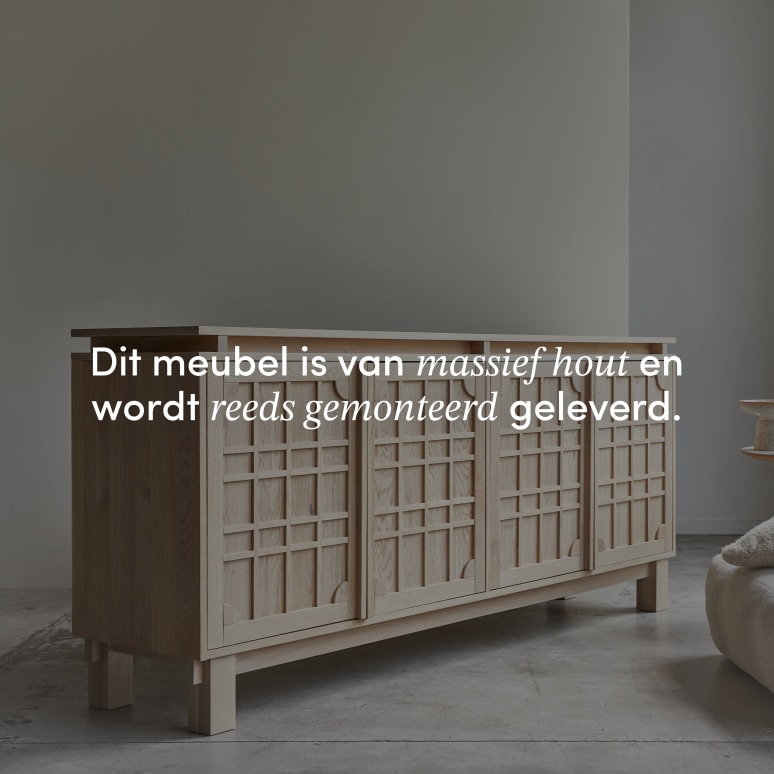 Bodi - Massief eikenhouten buffet 220 cm