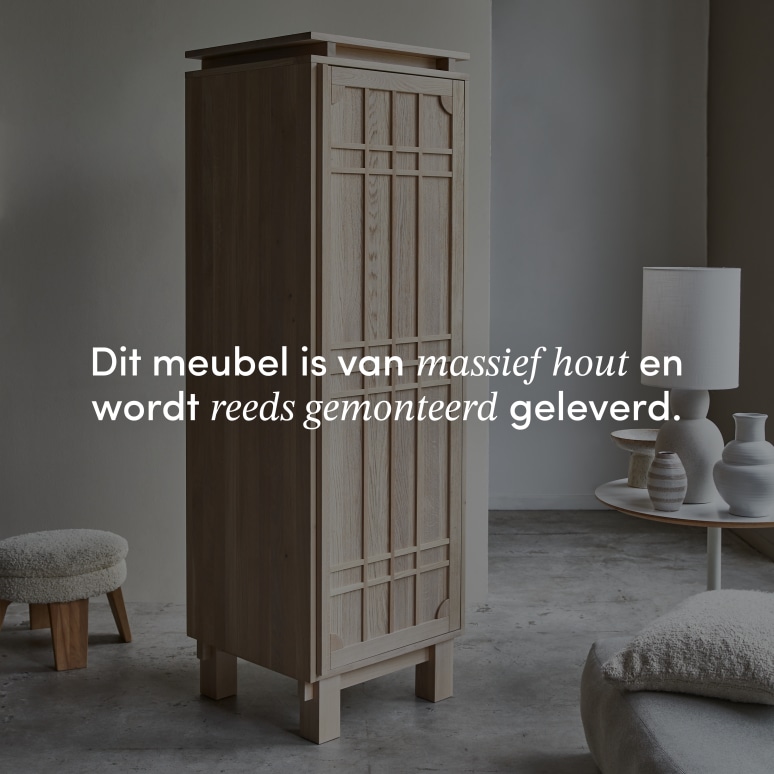 Bodi - Massief eikenhouten kolomkast
