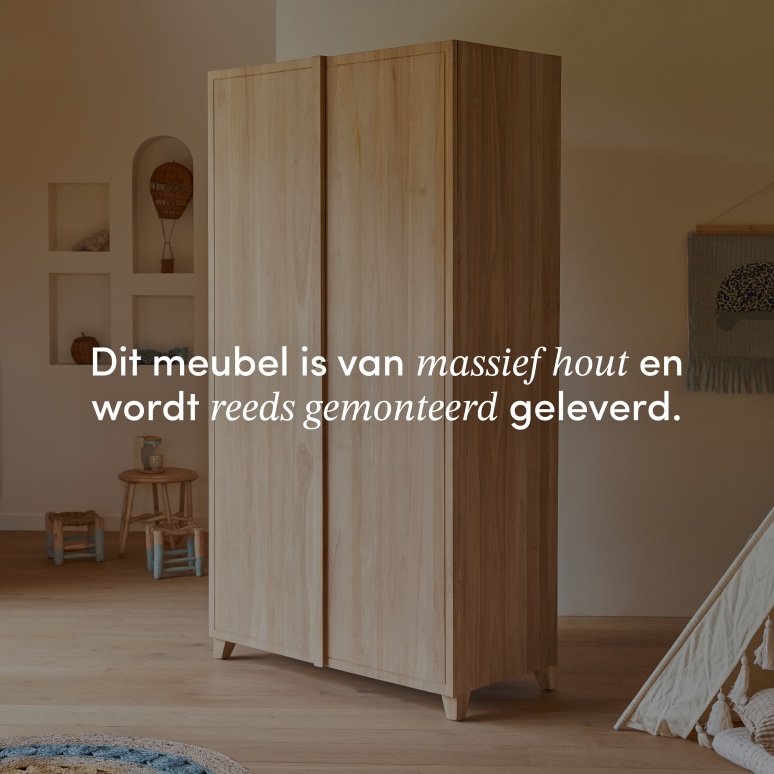 Greta - Kinderkast van massief teakhout