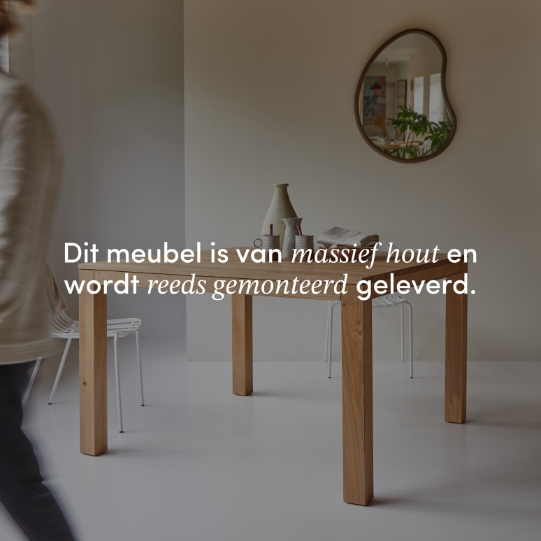 Eden - Massief eiken tafel voor 4/6 personen