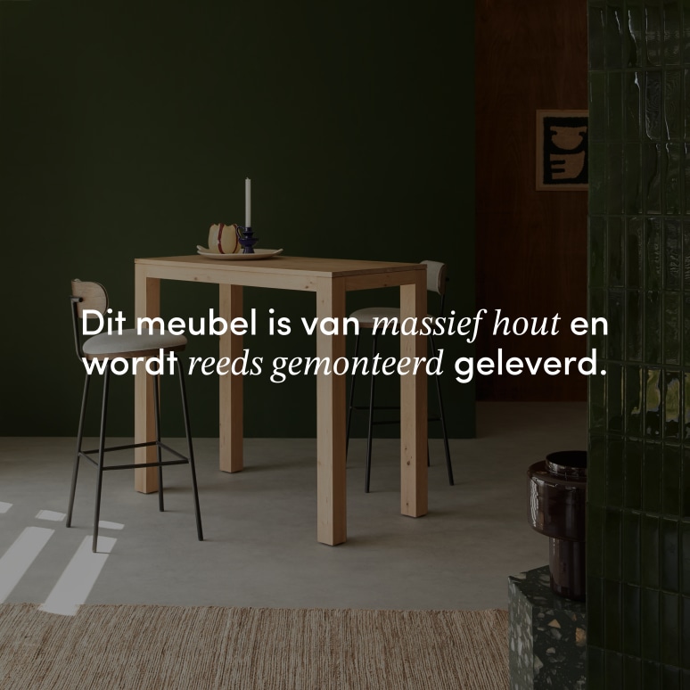 Eden - Massief eiken bartafel voor 2/4 personen
