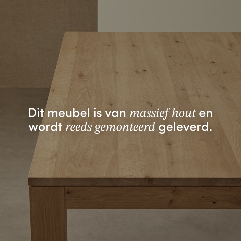 Eden - Massief eiken bartafel voor 2/4 personen