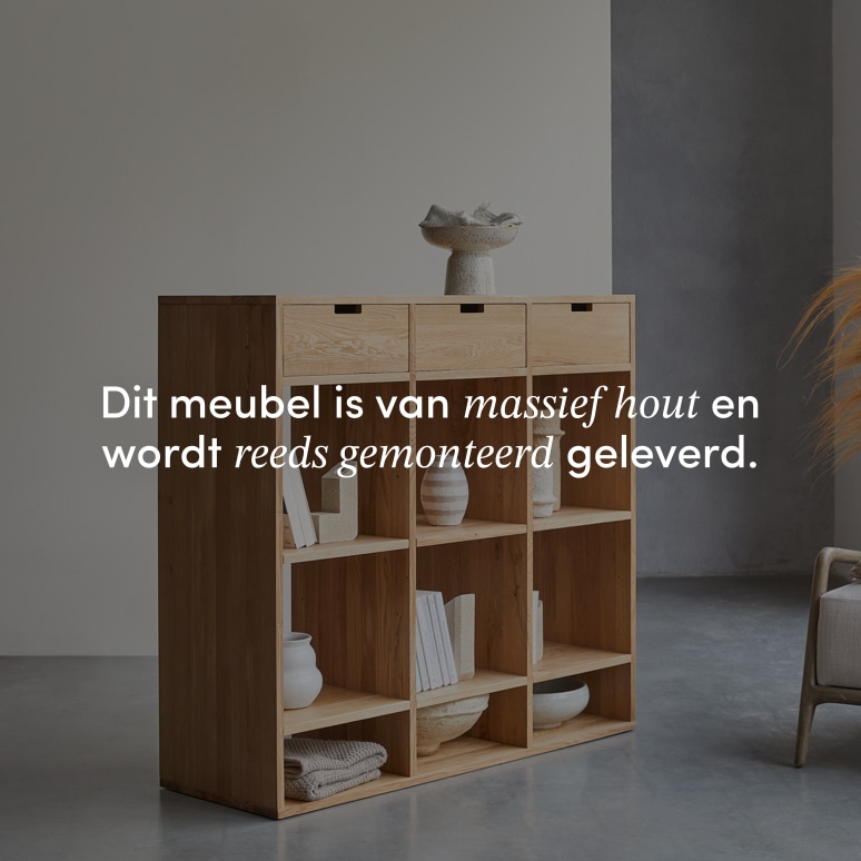 Miho - Haltafel voor de hal van massief eikenhout