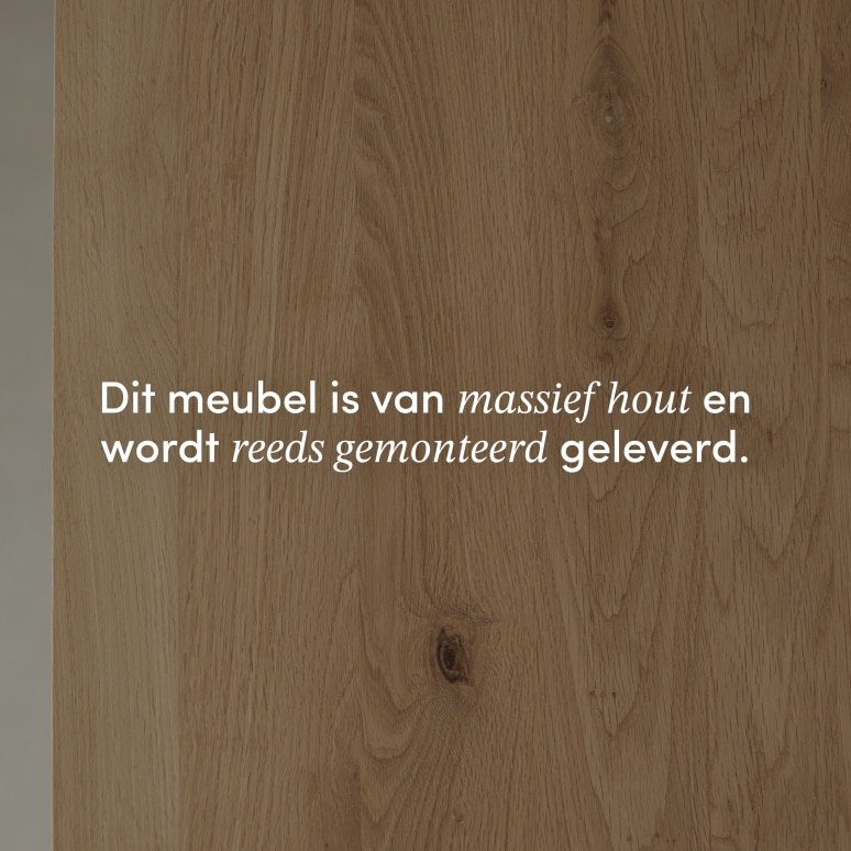 Eden - Massief eiken bartafel voor 4/6 personen