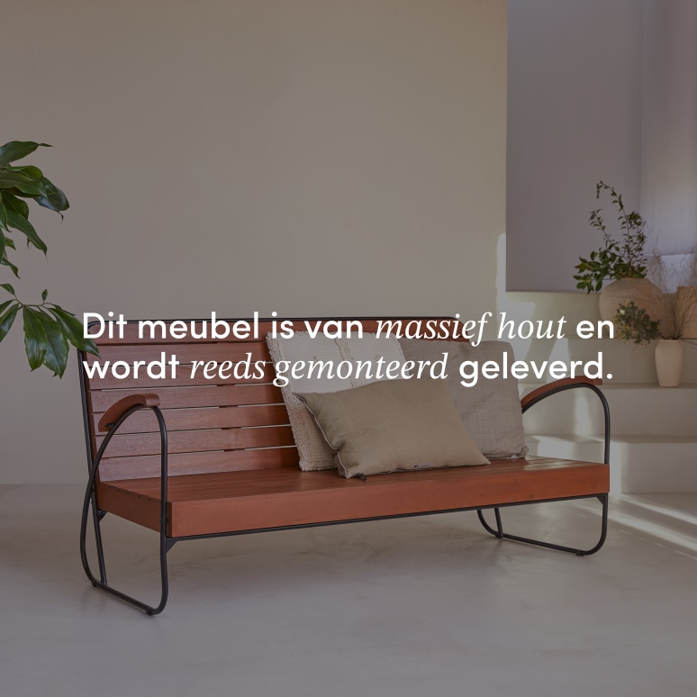 Key Wood - 3-zitsbank van massief acacia