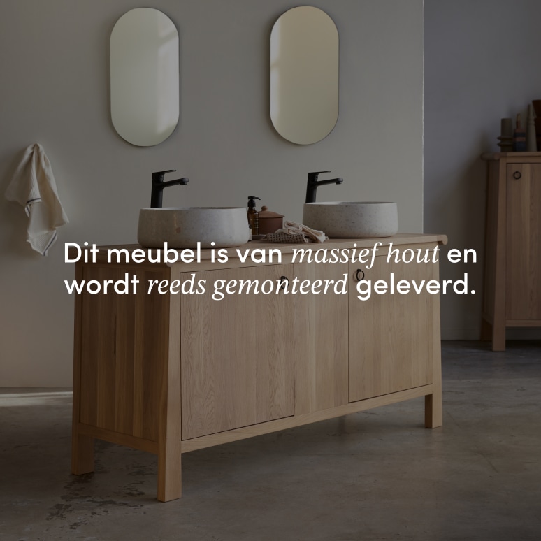 Volute - Massief eiken badmeubel 160 cm