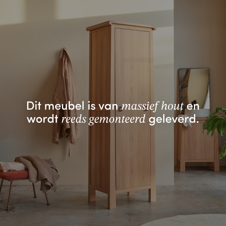 Volute - Massief eiken hoge kolomkast