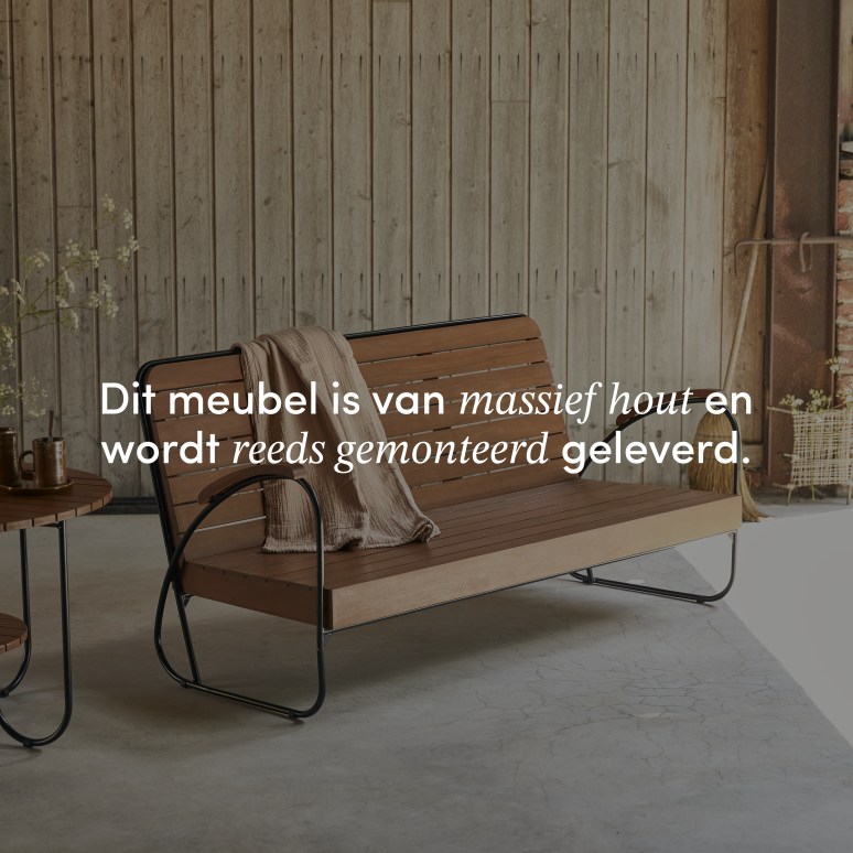 Key Wood - 3-zits tuinbank van massief acacia