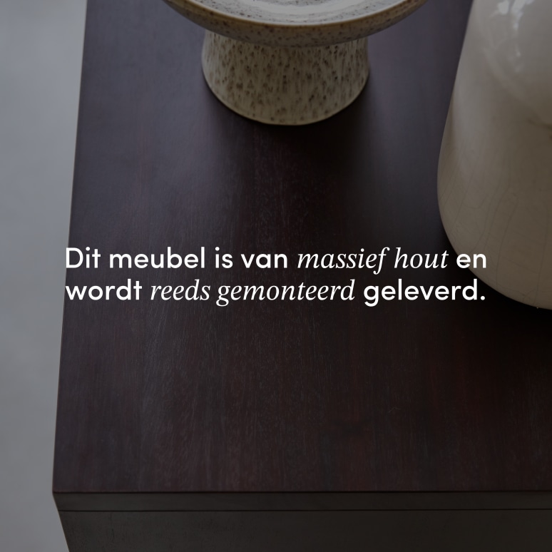 Frida - Massieve mahoniehouten buffetkast 93 cm