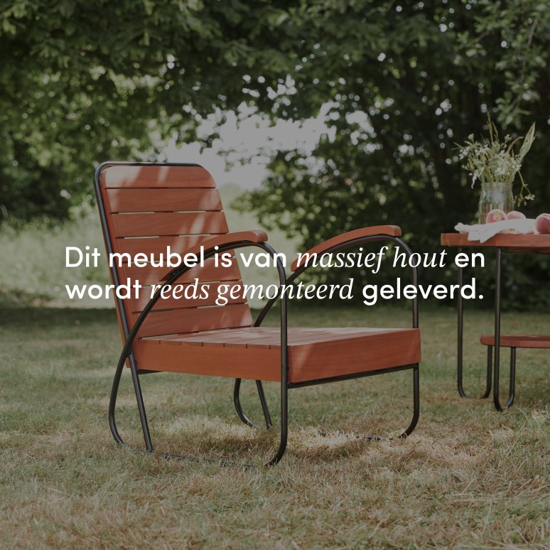 Key Wood - 4-zits loungeset van massief acacia