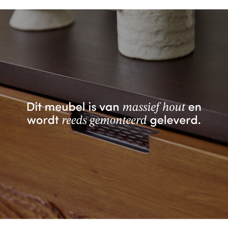 Frida - Massief mahoniehouten tv-meubel 200 cm