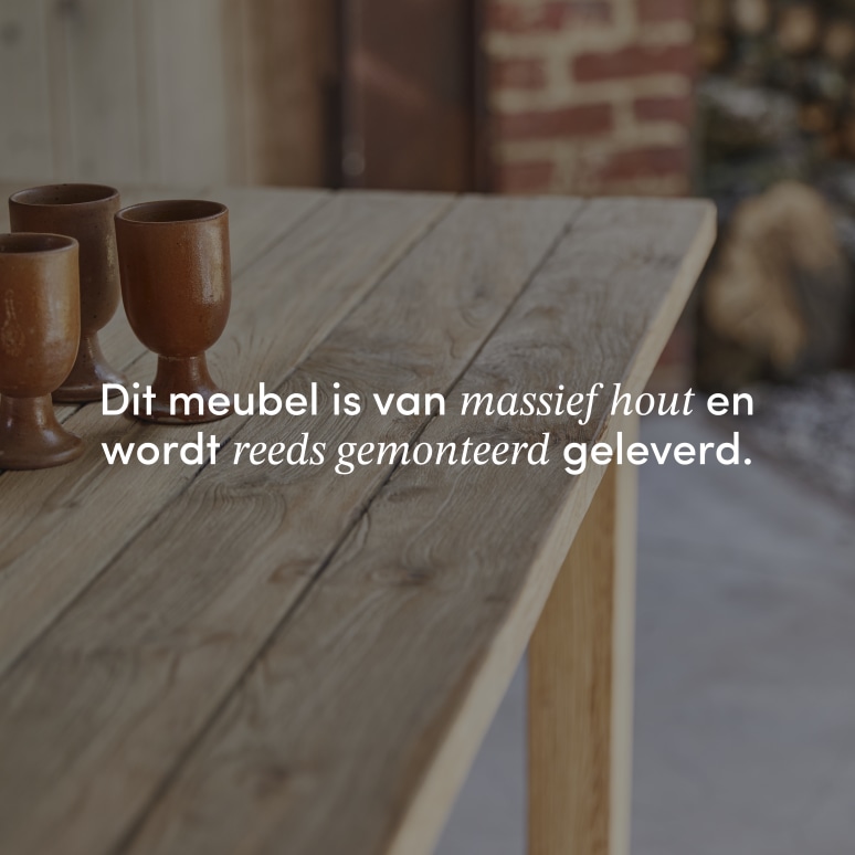 Teresa - Tuintafel van gerecycled massief teakhout voor 6/8 personen