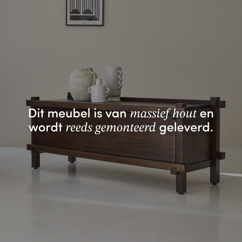 Arko - Tv-meubel van massief mangohout 120 cm