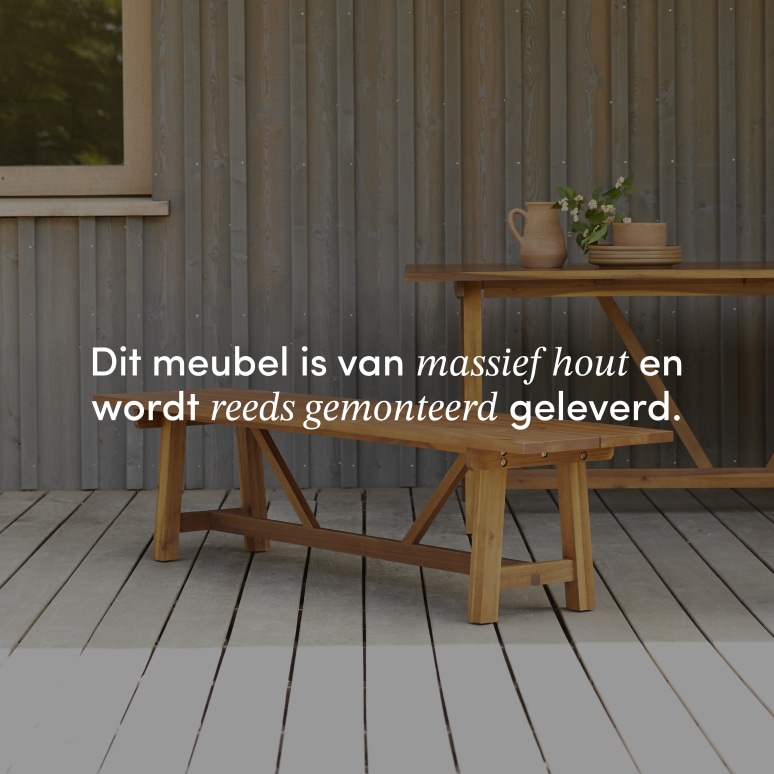 Alba - Tuinbank van massief acacia