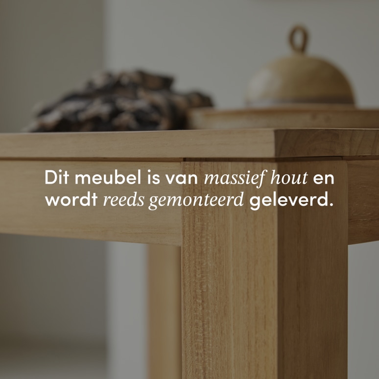 Eden - Massief teakhouten tafel voor 2/4 personen
