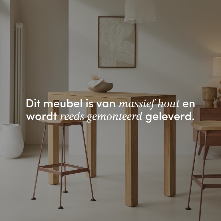 Eden - Bartafel van massief teak voor 2/4 personen