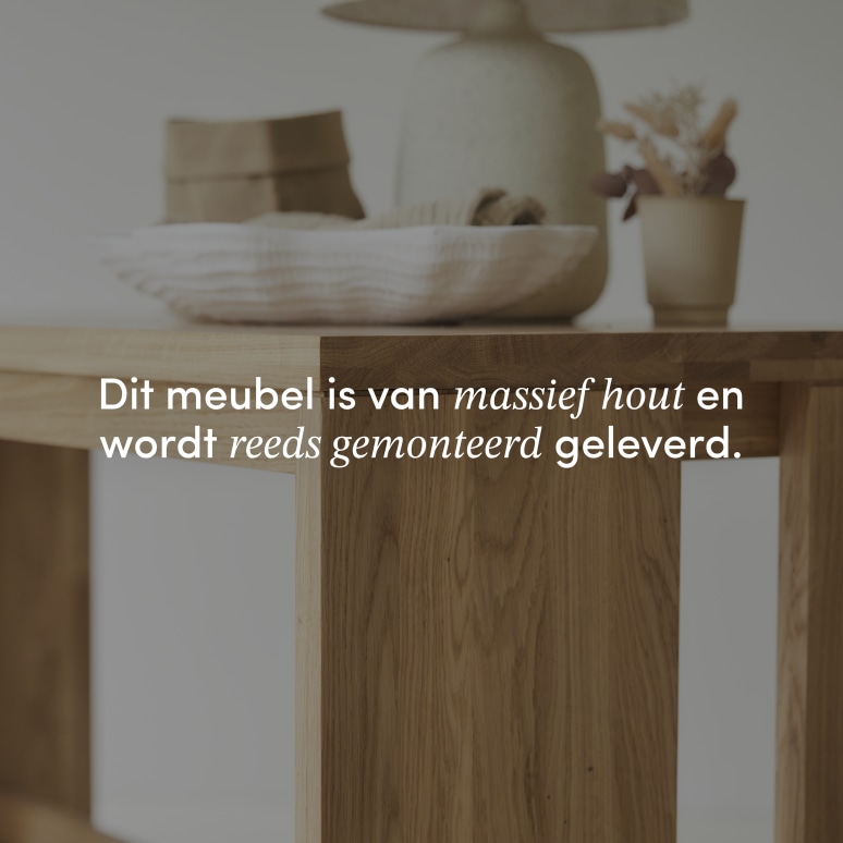 Eden - Bureau van massief eiken 160 cm