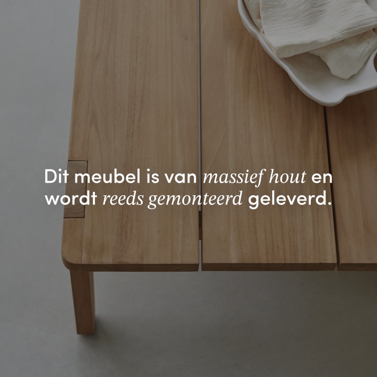 Olia - Salontafel van massief teakhout