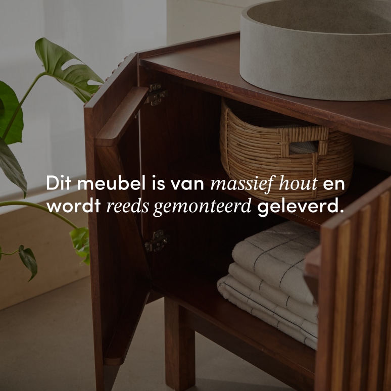 Milo - Badkamermeubel van mangohout 80 cm