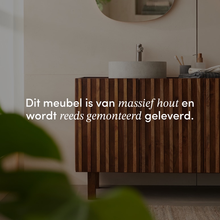 Milo - Badkamermeubel van mangohout 164 cm