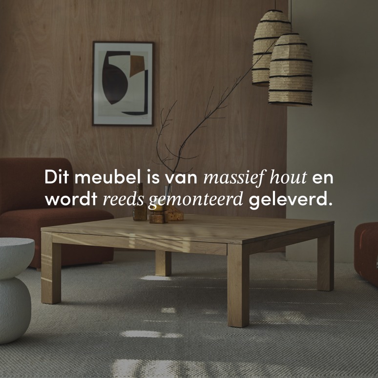Eden - Salontafel van massief eiken met 1 lade