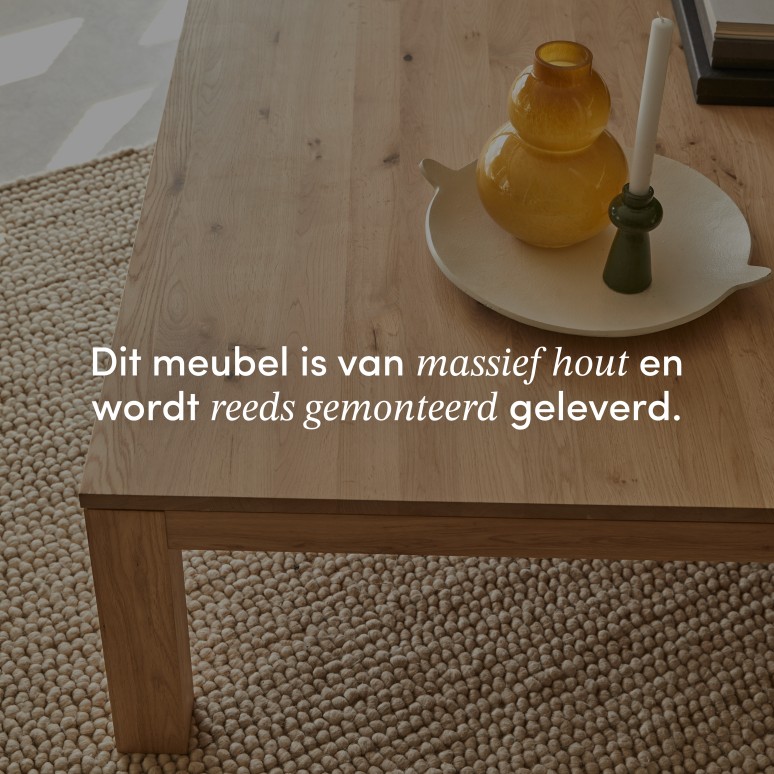 Eden - Salontafel van massief eiken met 1 lade