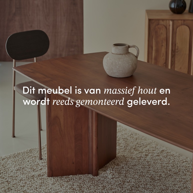 Suzanne - Tafel in massief acacia voor 6 personen