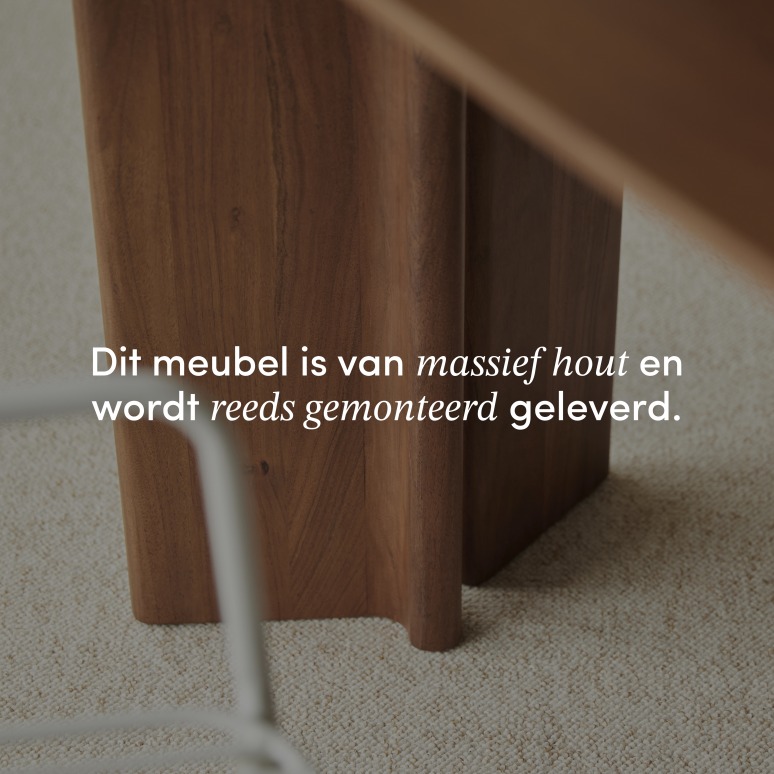 Suzanne - Keukentafel in massief acacia voor 2/4 personen