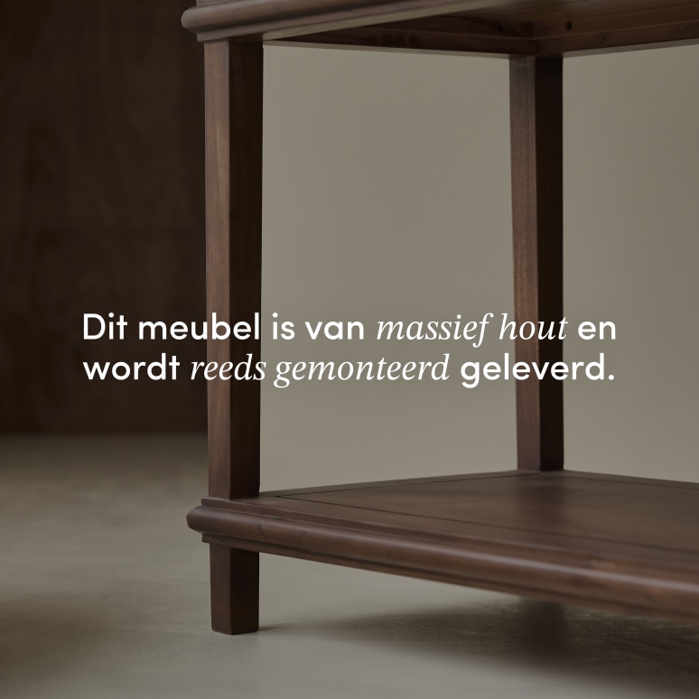 Achille - Dressoir van massief acacia 120 cm