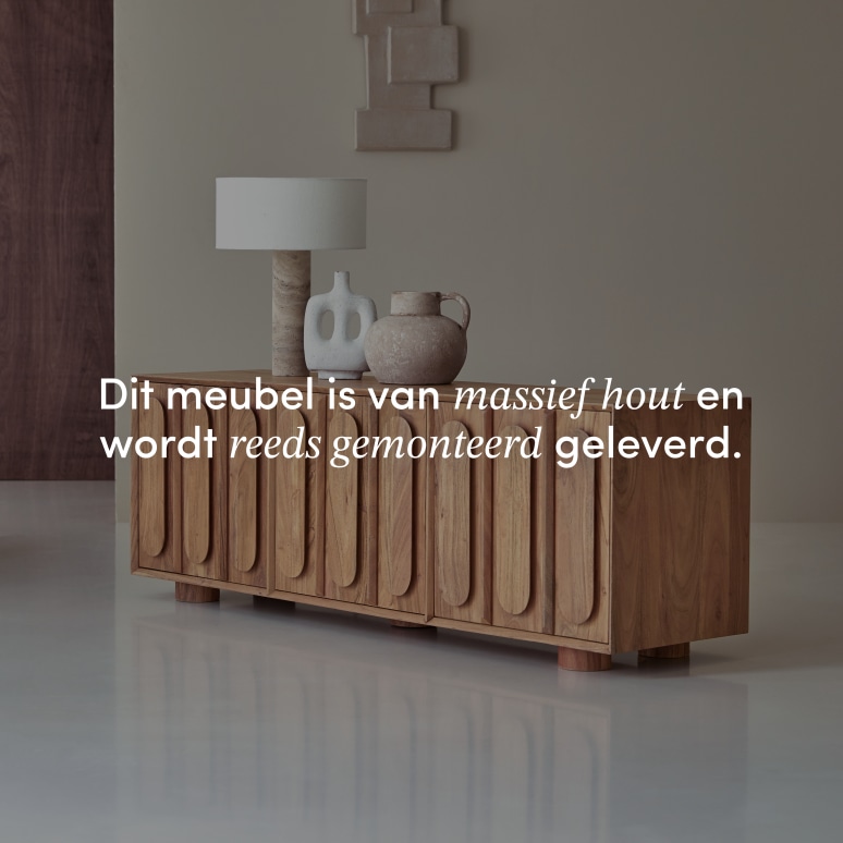 Olga - Tv-meubel van massief acacia 145 cm