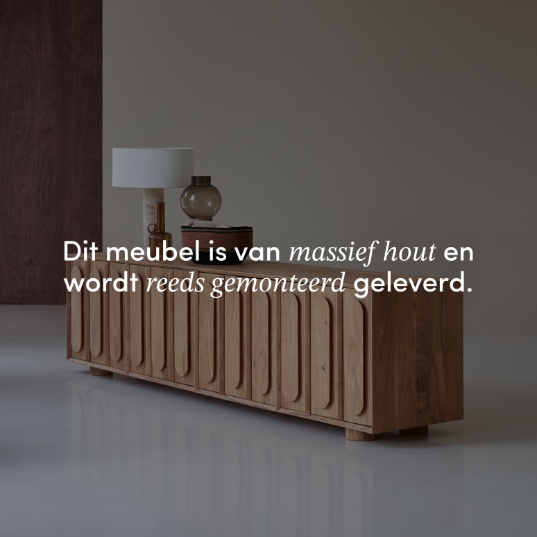 Olga - Tv-meubel van massief acacia 195 cm