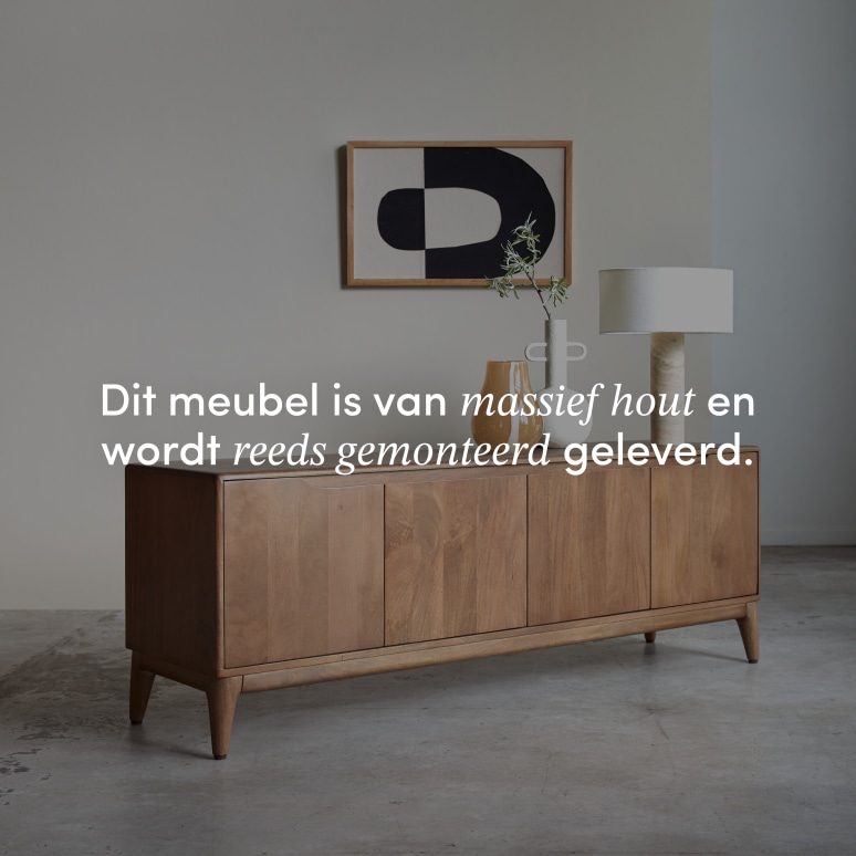 Gabrielle - Tv-meubel van massief mangohout 160 cm