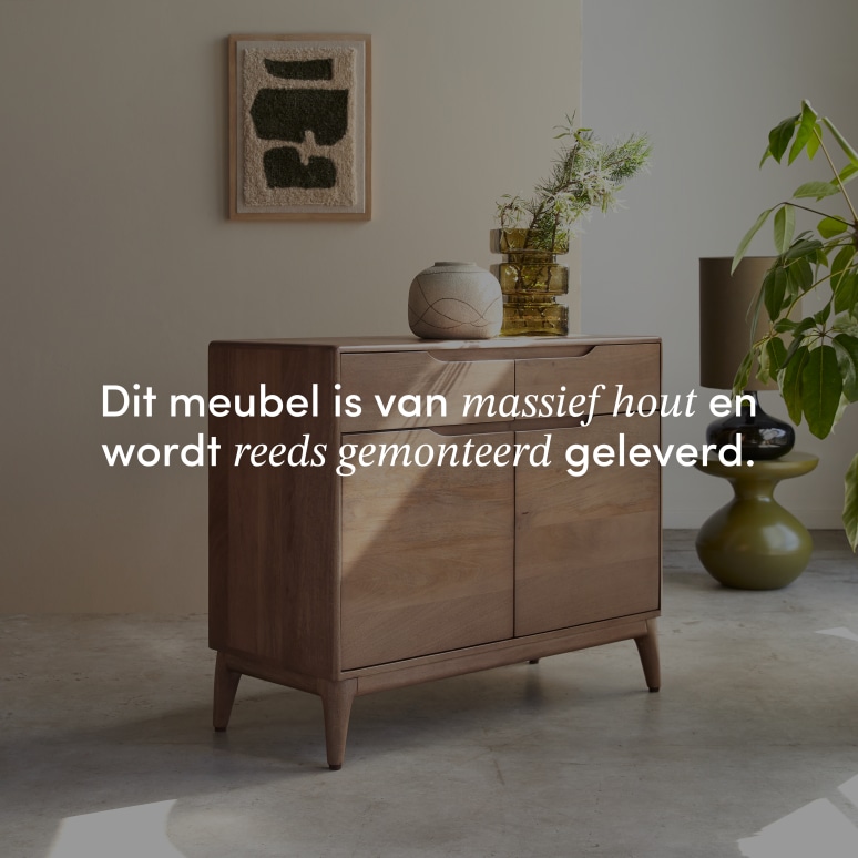 Gabrielle - Dressoir voor de hal van massief mangohout 100 cm