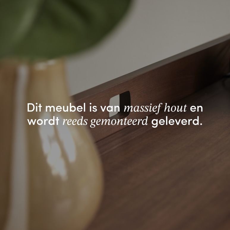 Philip - Vouwbureau van donker massief teakhout