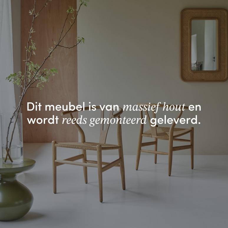 Blaise - Stoel van licht massief teakhout met vlechtwerk