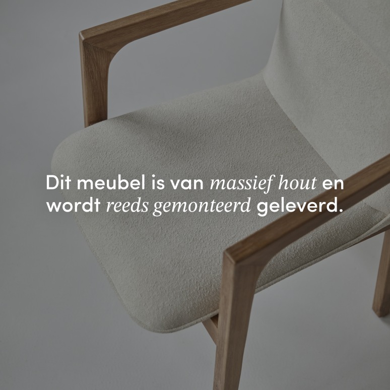 Viktor - Leunstoel van massief acacia en stof