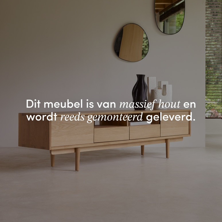 Ellie - Tv-meubel van massief eikenhout 180 cm