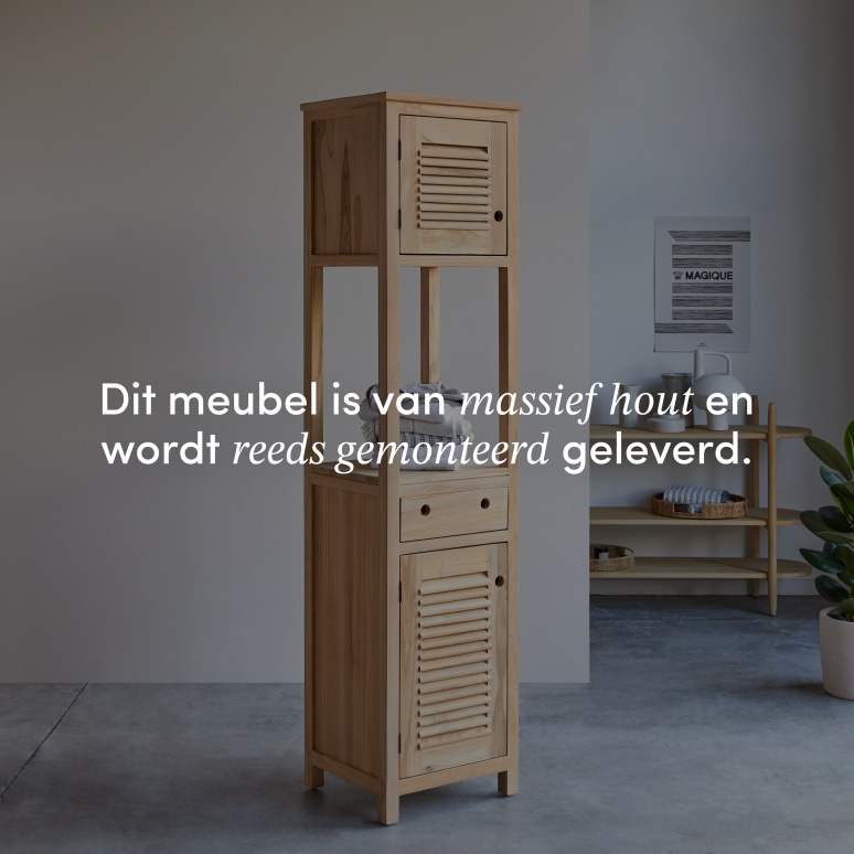 Coline - Massief teakhouten kolomkast